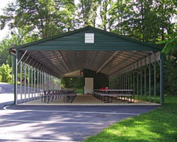 Vertical Roof Style Carolina Carport